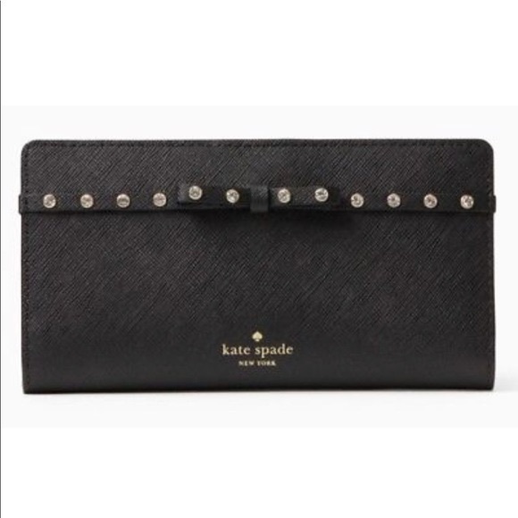 kate spade Handbags - Kate Spade Jeweled Leather Wallet